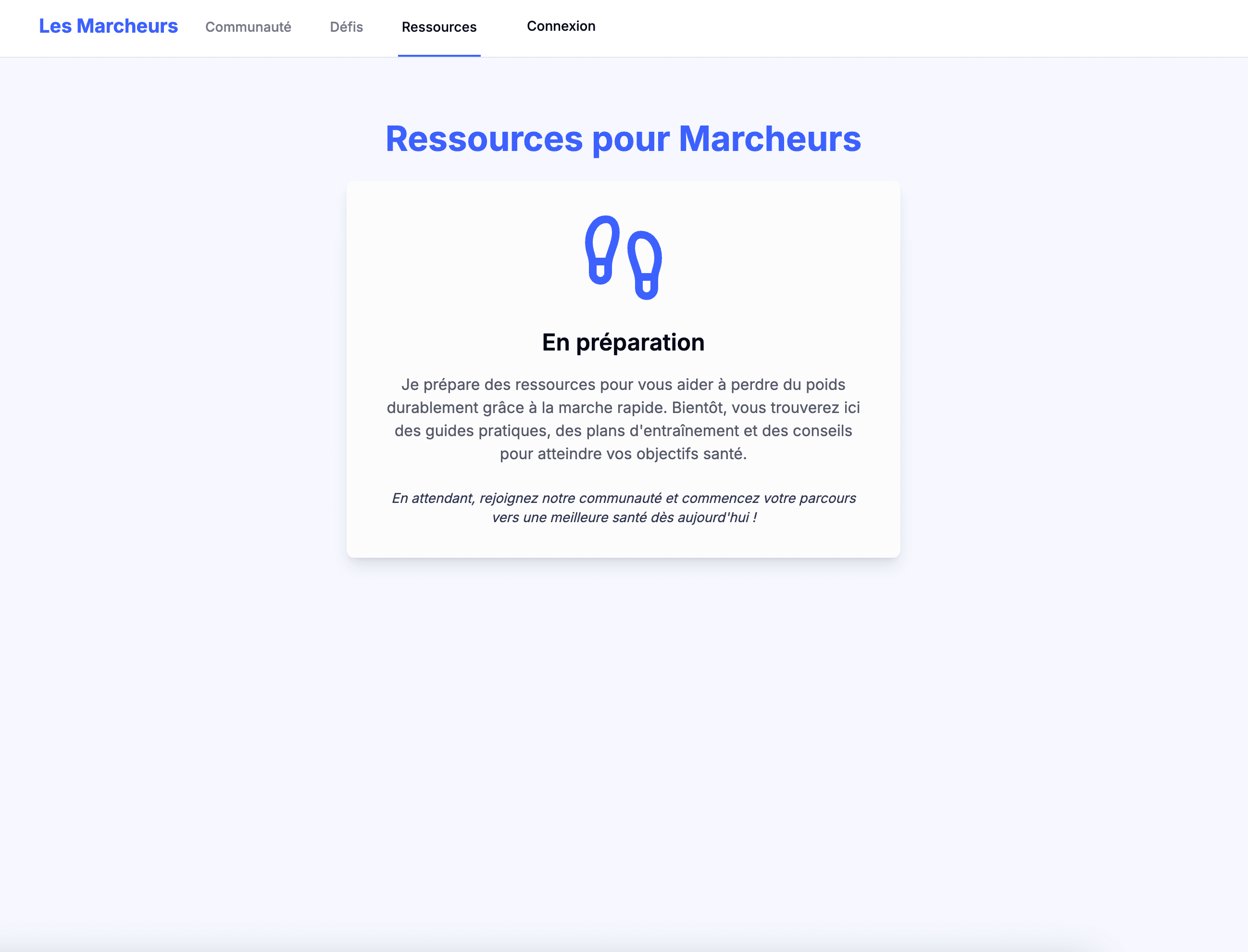 Les Marcheurs - Plateforme communautaire